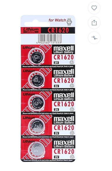 MAXELL CR1620 3 VOLT 5'Lİ KARTON LİTYUM DÜĞME PİL