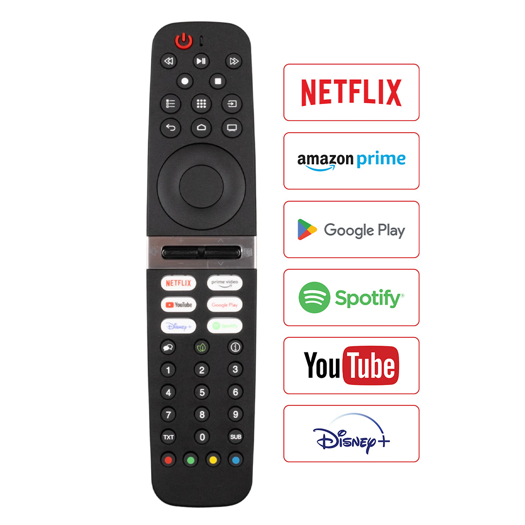 WEKO KL ARÇELİK YOUTUBE-SPOTIFY-GOOGLE PLAY-DİSNEY+ TUŞLU  LCD LED TV KUMANDA