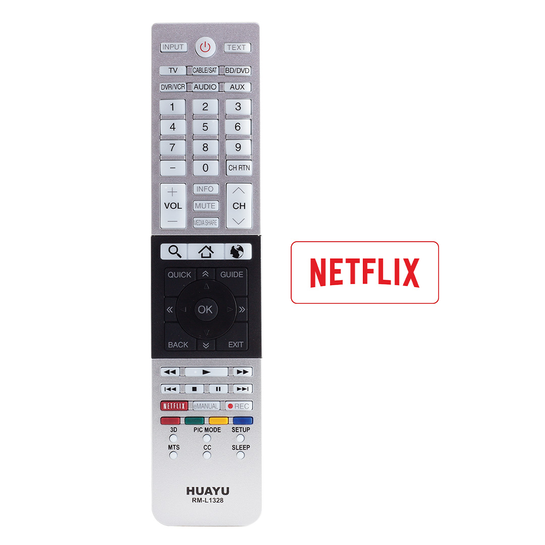 HUAYU KL RM-L1328+ TOSHIBA NETFLIX TUŞLU BLİSTERLİ LCD-LED TV KUMANDA