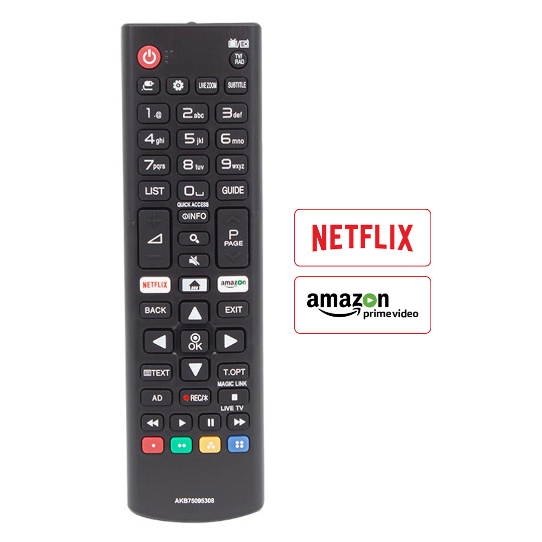 WEKO KL LG AKB75095308- 32LJ610V- 43UJ634V- 49UJ6309- 55UJ634V NETFLIX-AMAZON TUŞLU LCD TV KUMANDA