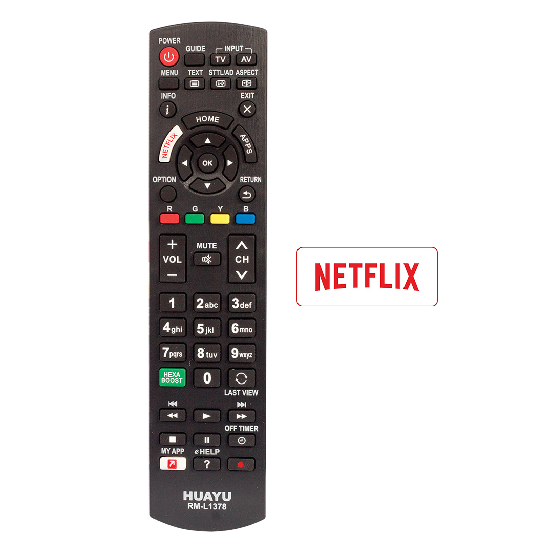 HUAYU KL RM L1378 - TCP50G2- N2QAYB000485 NETFLİX TUŞLU PANASONİC LCD LED TV KUMANDASI