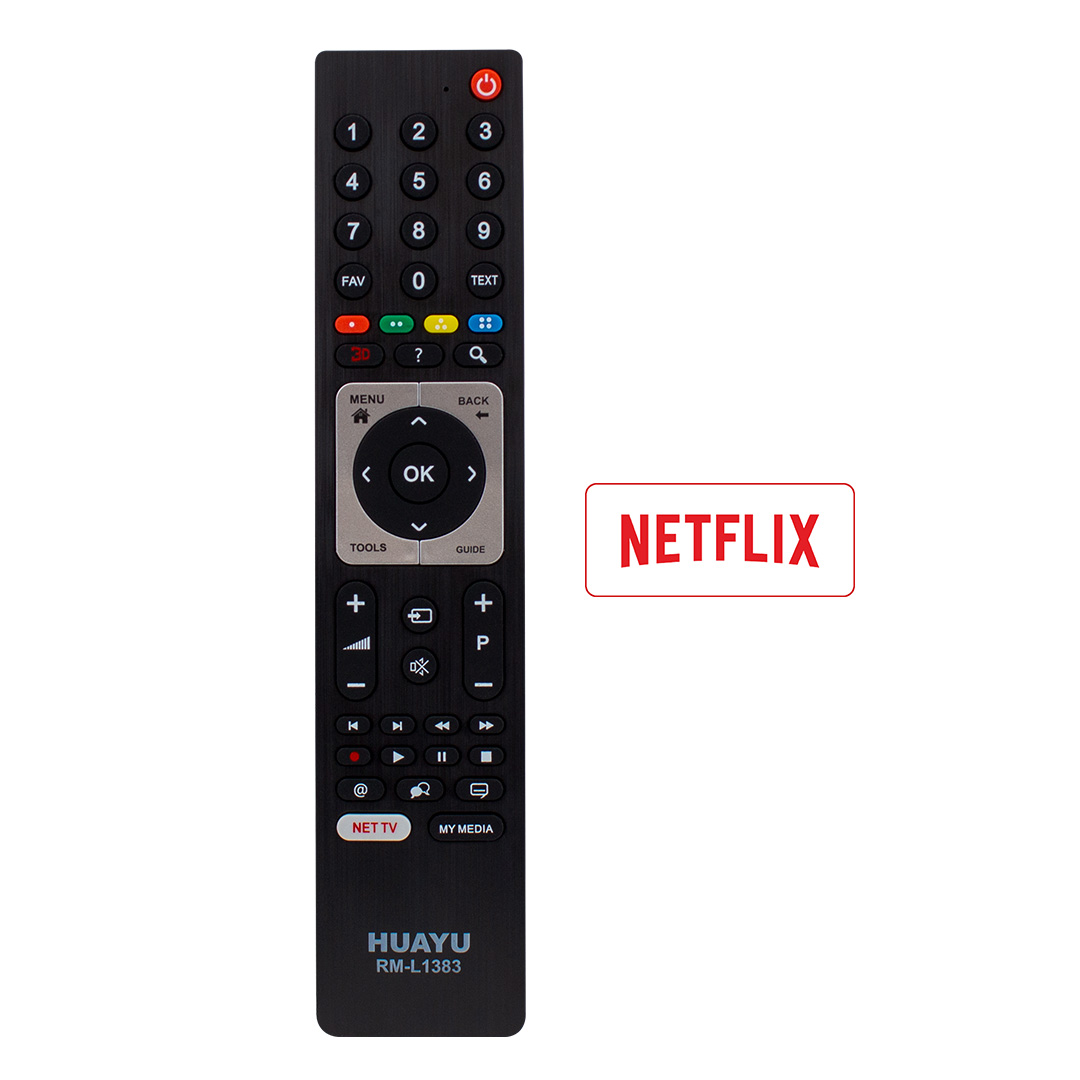 HUAYU KL RM-L1383 ARÇELİK-BEKO-GRUNDIG UNIVERSAL 3D*NETFLIX*MY MEDIA TUŞLU LCD LED TV KUMANDA
