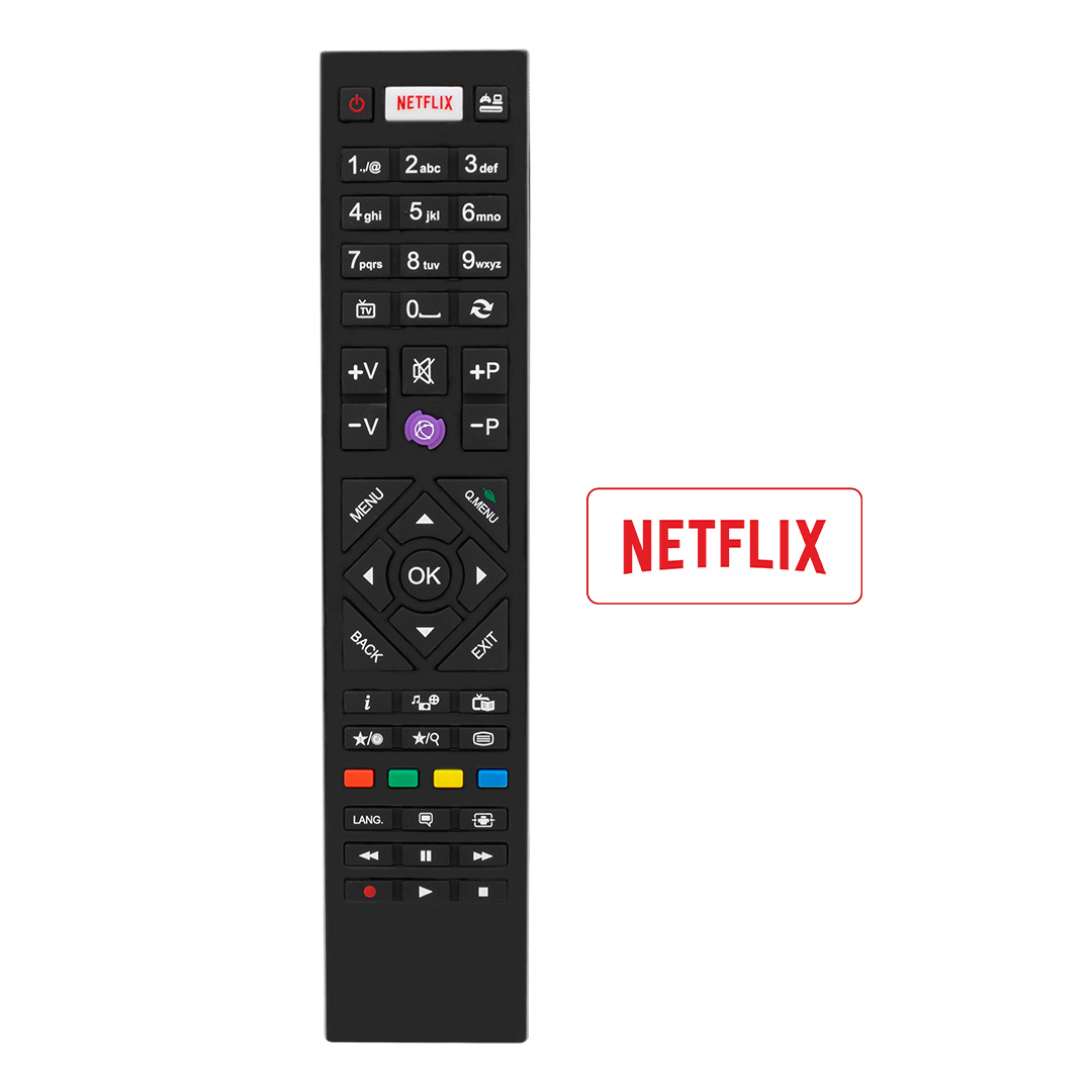 WEKO KL VESTEL RC4880 NETFLIX TUŞLU YENİ MODEL MOR TUŞLU LCD LED TV KUMANDA (40180=18326)