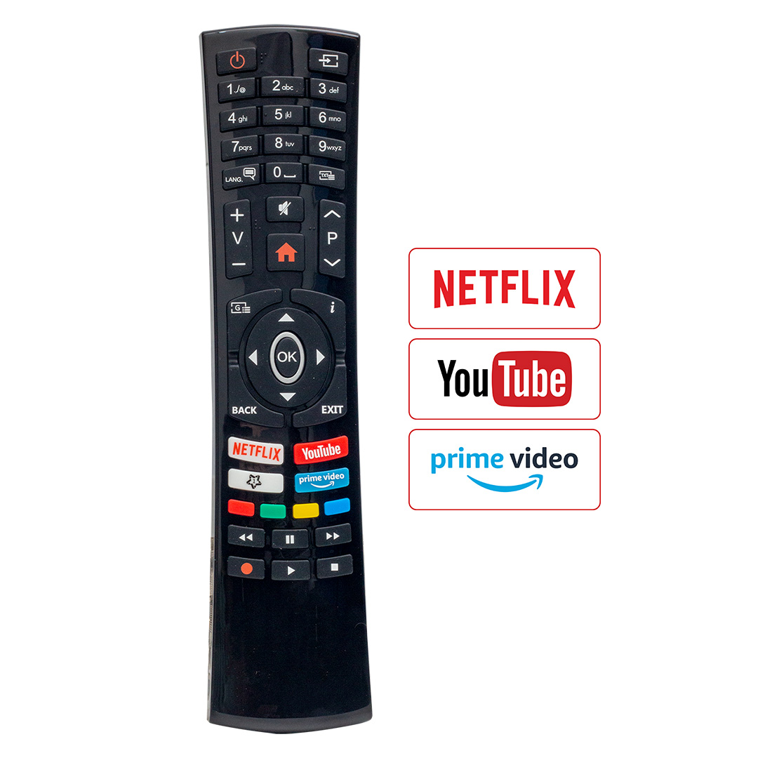 WEKO KL VESTEL HI-LEVEL NETFLIX-YOUTUBE-PRIME VIDEO TUŞLU YAZISIZ LCD LED TV KUMANDA 313V (RC4390P-30101765)