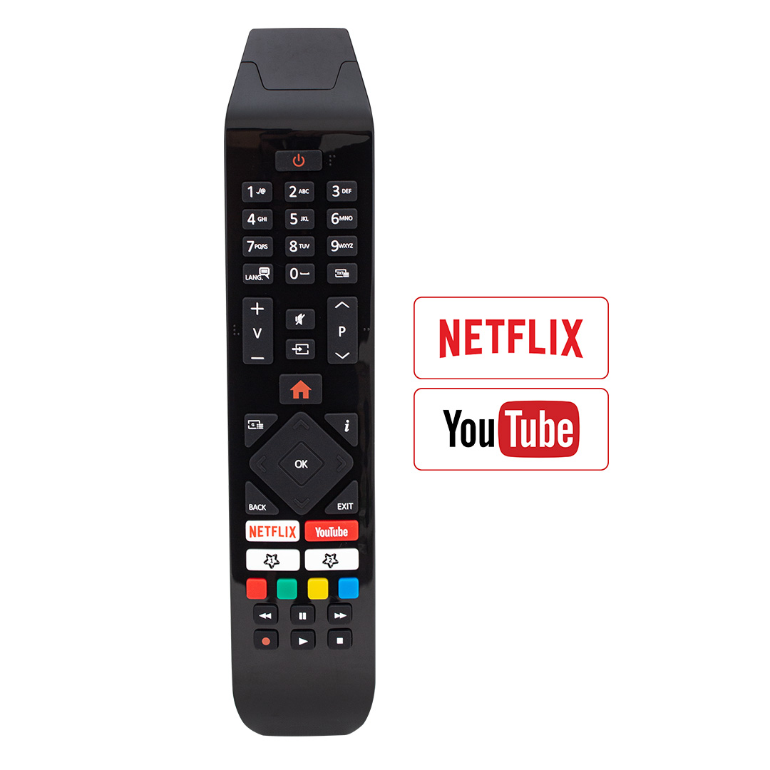 WEKO KL VESTEL RC43140 * SEG 58SBU730 * Hİ-LEVEL 40HE4001 NETFLIX-YOUTUBE TUŞLU LCD TV KUMANDA