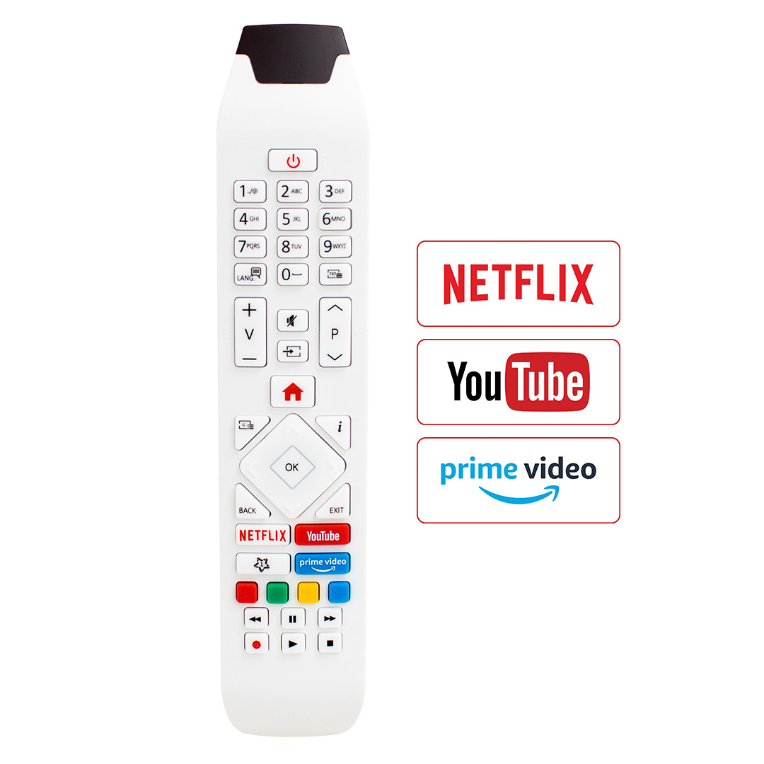 WEKO KL VESTEL RCA343140P YOUTUBE-NETFLIX-PRIME VIDEO TUŞLU BEYAZ LCD LED TV KUMANDA