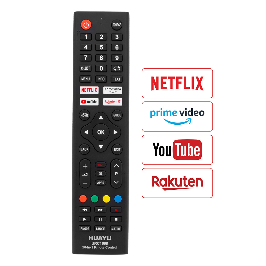 HUAYU KL URC1699 20IN1 NETFLIX-YOUTUBE-PRIME VIDEO TUŞLU UNIVERSAL LCD LED TV KUMANDA