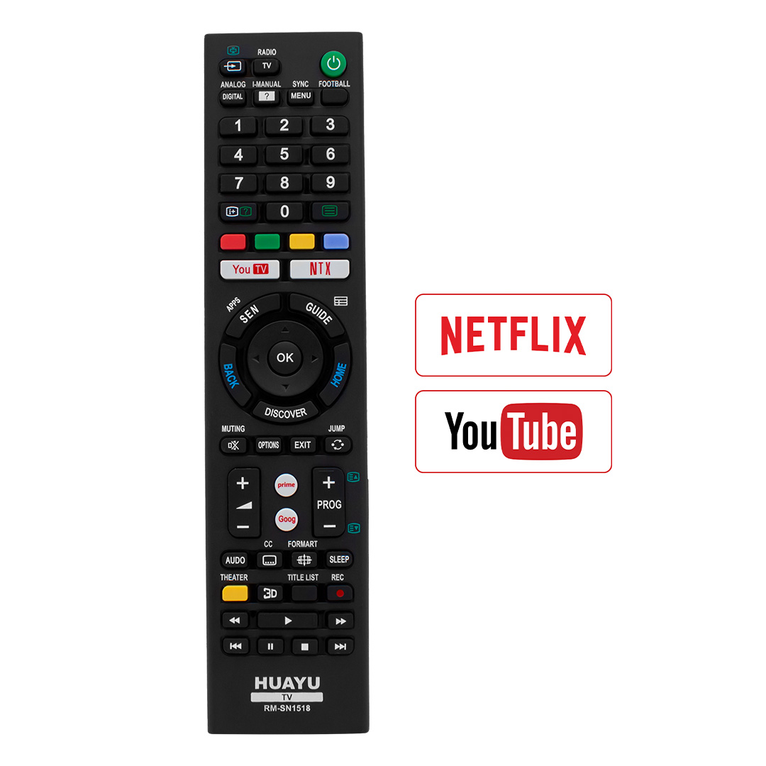 HUAYU KL RM-SN1518 SONY NETFLIX-YOUTUBE TUŞLU UNIVERSAL LCD LED TV KUMANDA