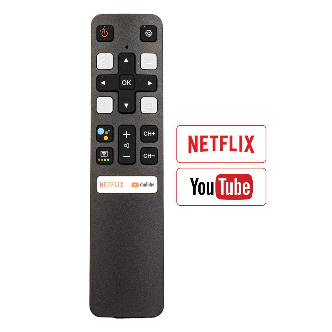 WEKO KL TCL RC802V FNR1/HTC120 NETFLIX-YOUTUBE TUŞLU SES KOMUTLU LCD LED TV KUMANDA