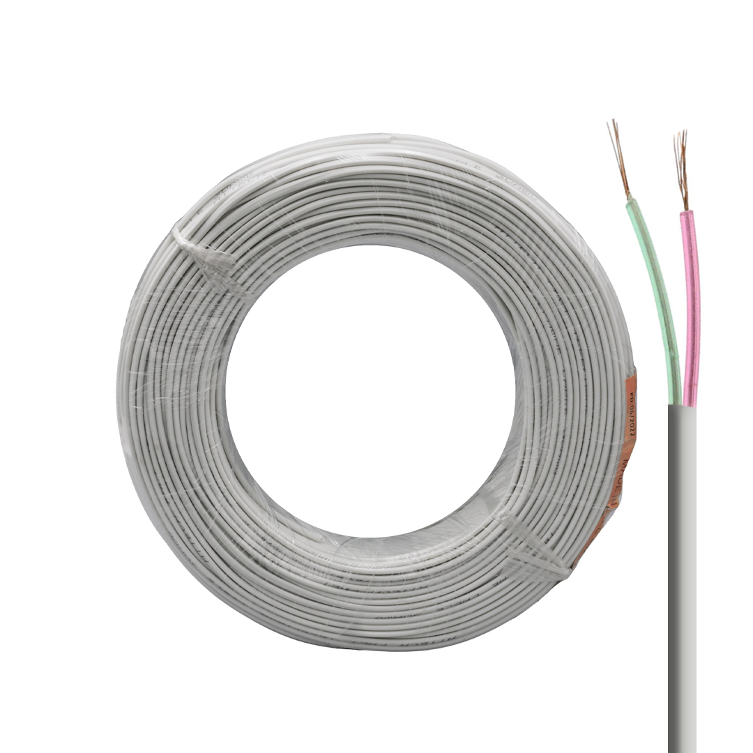 LAN LN-TEL22 BEYAZ 2'Lİ FLAT KÖKEN 100 METRE TELEFON KABLOSU
