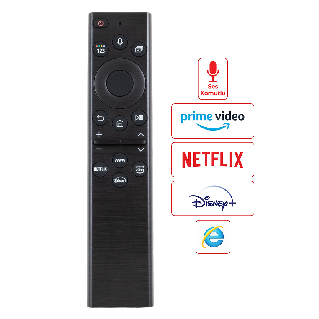 WEKO KL SAMSUNG RM-G2300 V3 NETFLIX-PRIME VIDEO-DISNEY+ TUŞLU SES KOMUTLU LCD-LED TV KUMANDA