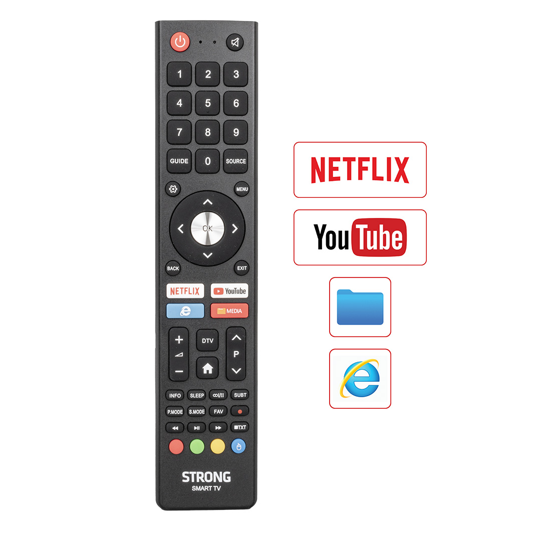 WEKO KL STRONG * FOBEM NETFLIX-YOUTUBE TUŞLU LCD-LED TV ANDROID SMART KUMANDA (23863=12440)