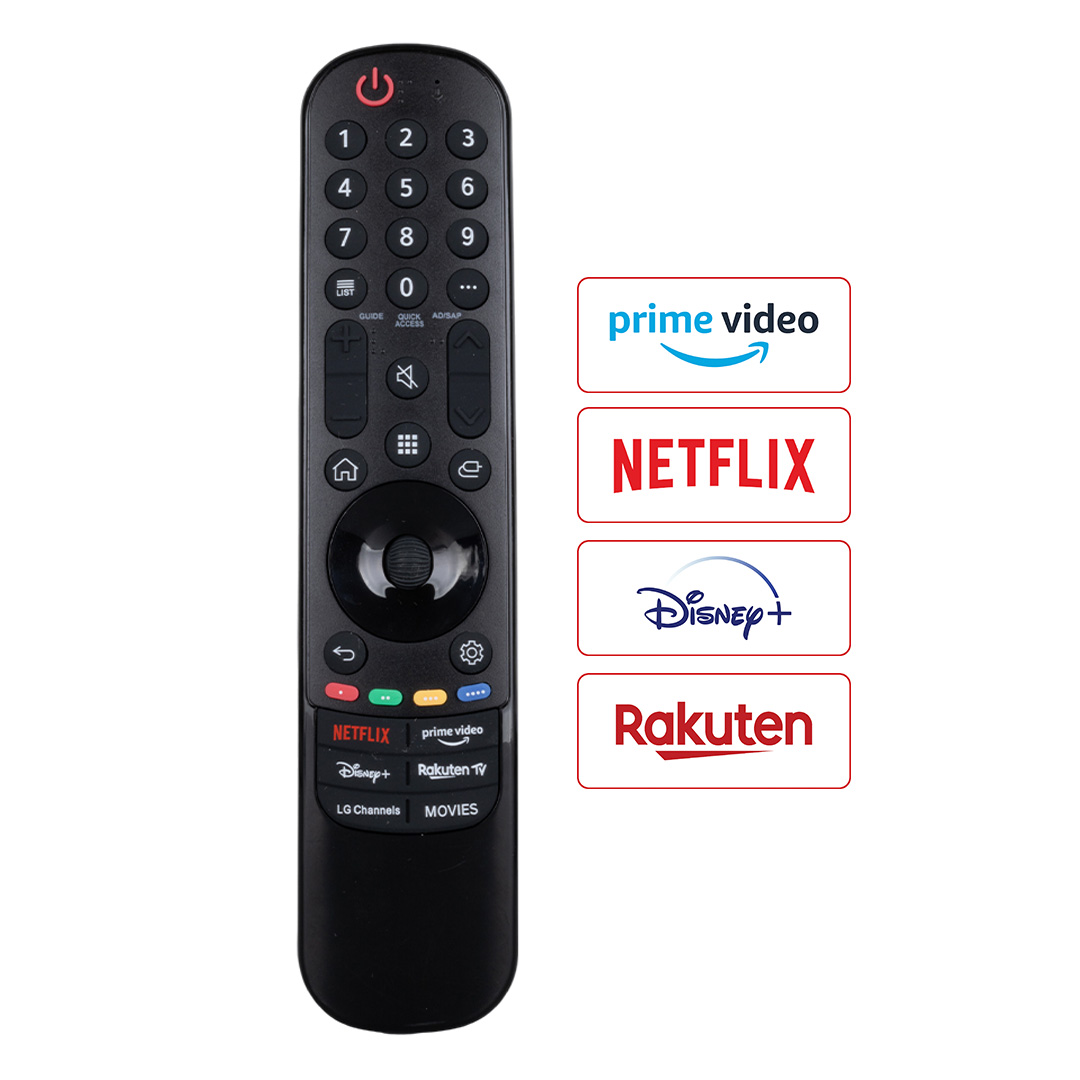 WEKO KL SES KOMUTSUZ LG MR21GA AKB76039904 NETFLIX-PRIME VIDEO-DISNEY+ TUŞLU  LCD-LED TV KUMANDA