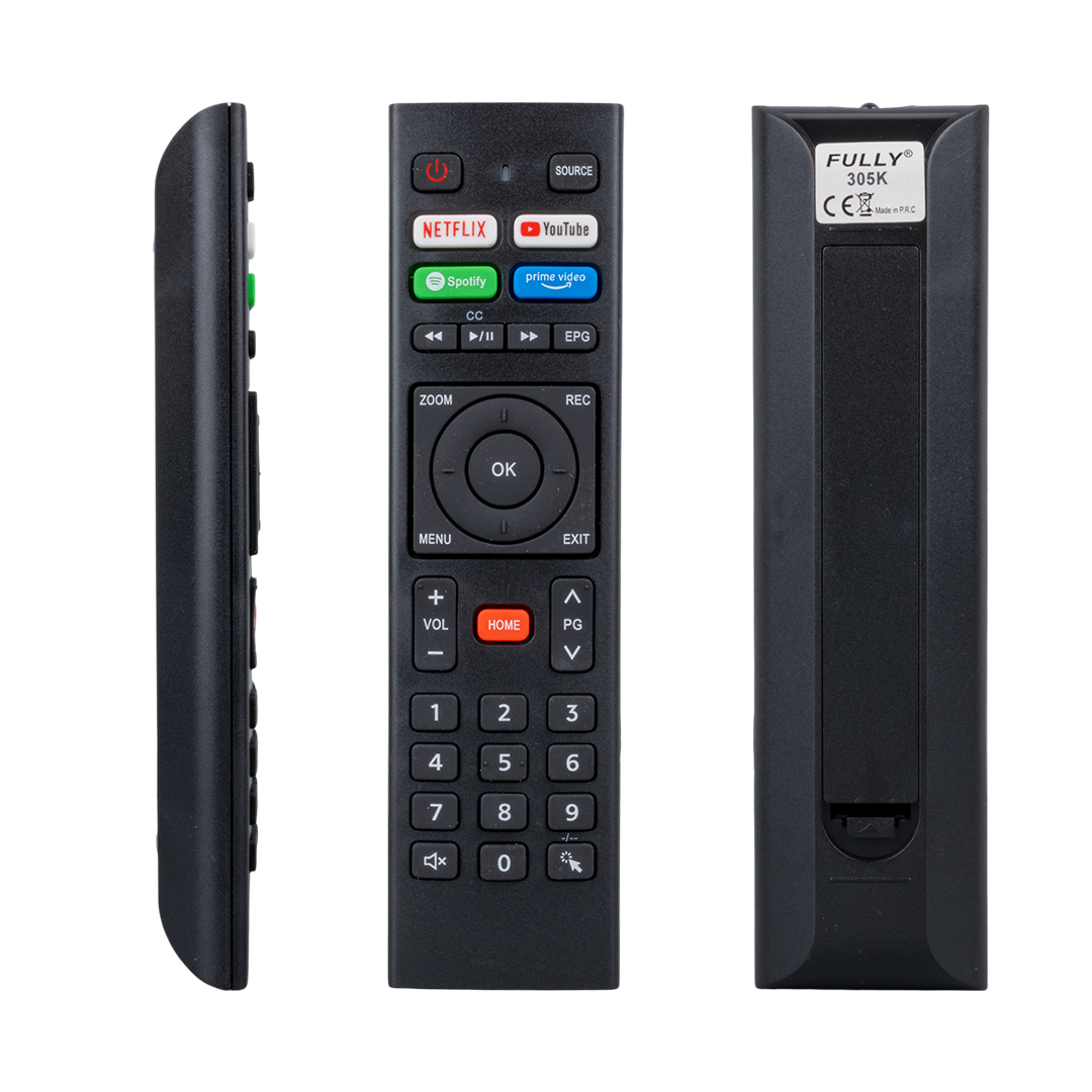 FULLY KL TELENOVA NETFLIX - YOUTUBE - SPOTIFY - PRIME VIDEO TUŞLU SES KOMUTSUZ LCD LED TV KUMANDA B-305K