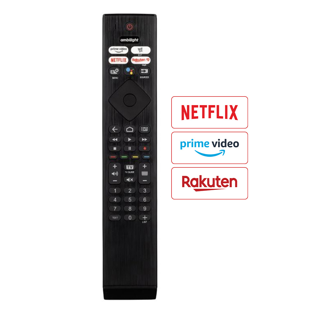 WEKO KL PHILIPS PH-V4  SES KOMUTSUZ NETFLIX-RAKUTEN TV-PRIME VIDEO TUŞLU LCD LED TV KUMANDA