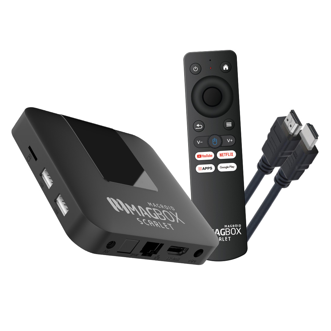 MAGBOX MAGROID SCARLET 16 GB HDD 2 GB RAM 2.4G H313 CPU DAHİLİ WİFİ ANDROID TV BOX