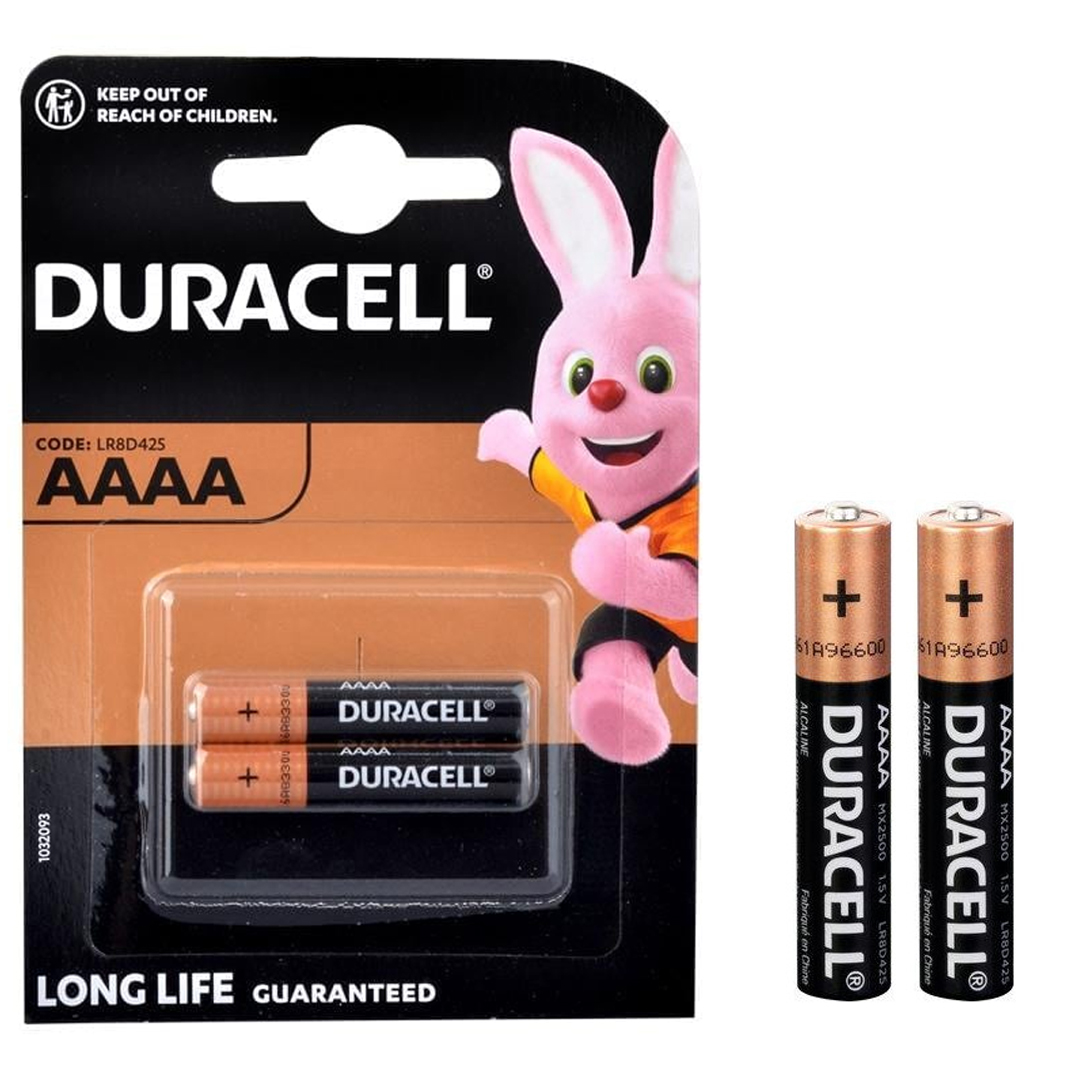 DURACELL LR8D425 1.5V AAAA İNCENİN İNCESİ 1.5V ALKALİN 2'Lİ PAKET PİL