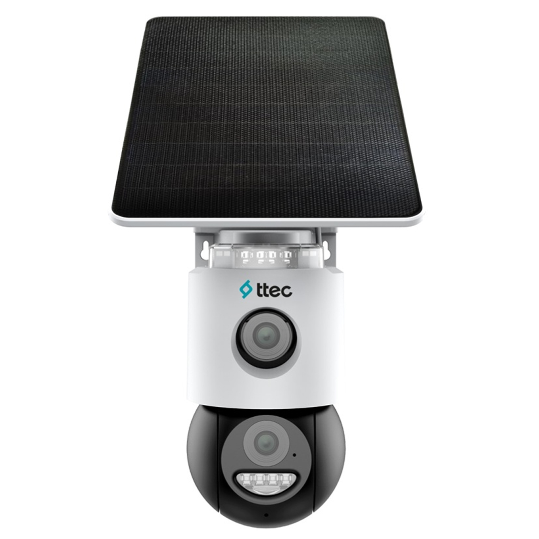 TTEC SLR-3320S-MH/SL-4G 3+3 MP ÇİFT KAMERALI SOLAR PANELLİ SESLİ GECE RENKLİ SİM KART DESTEKLİ 4G PTZ IP KAMERA
