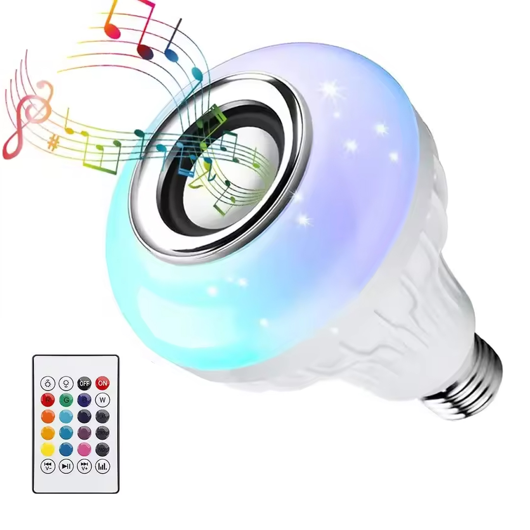 LEDX AL-SPKR KUMANDALI BLUETOOTH HOPARLÖR AMPUL 500 LÜMEN RGB LEDLİ E27 LAMBA