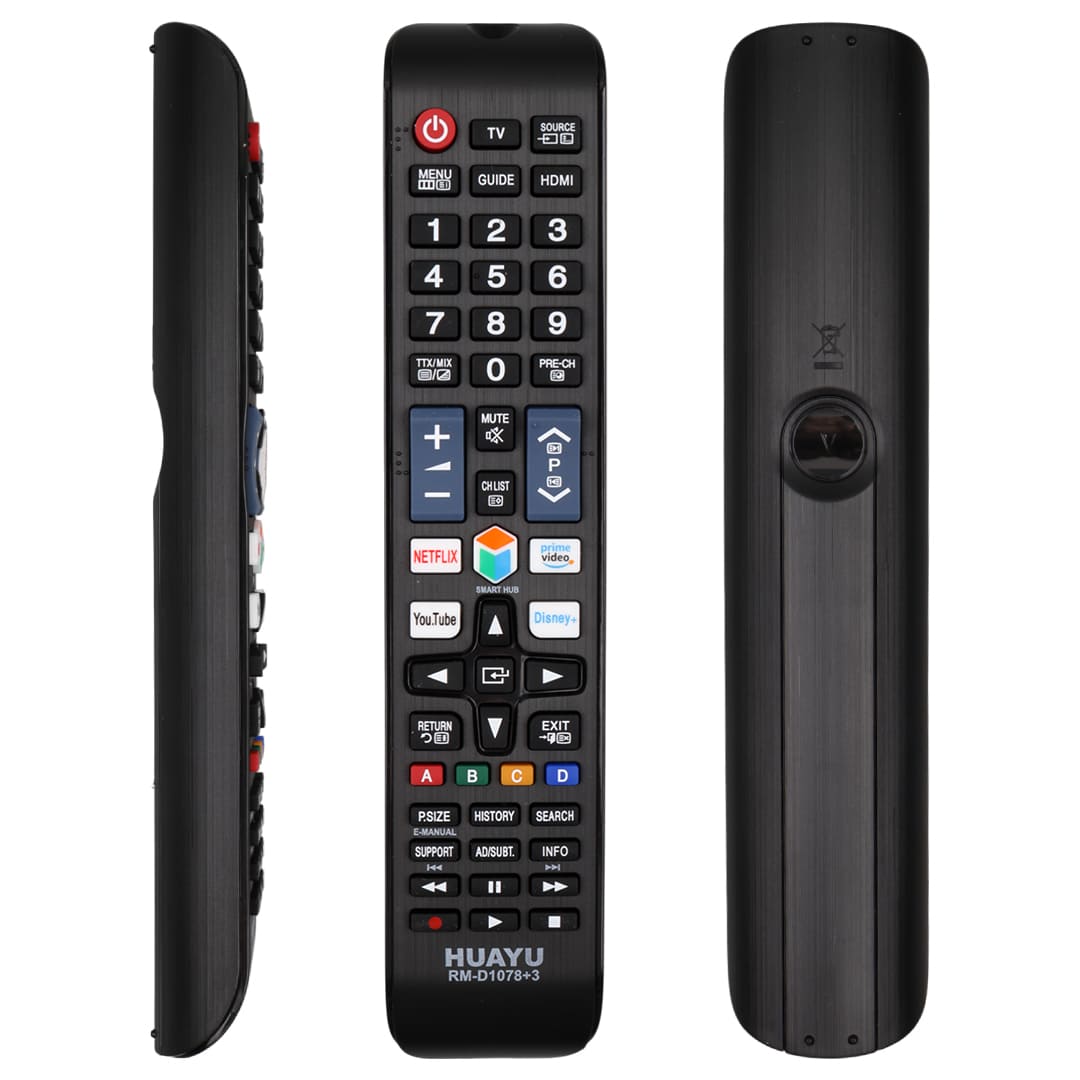 HUAYU KL RM-D1078+3 SAMSUNG NETFLIX-YOUTUBE-PRIME VIDEO-DISNEY+ TUŞLU LCD LED TV KUMANDA