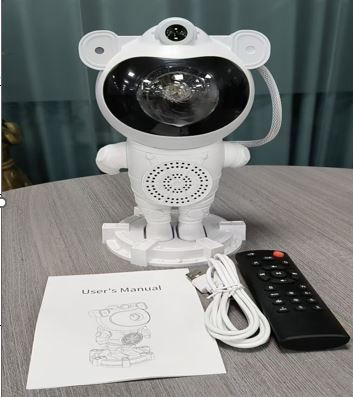 SUNUP SN-30764 DC 5V ŞARJLI BT HOPARLÖRLÜ KUMANDALI ASTRONOT GÖRÜNÜMLÜ GECE LAMBASI