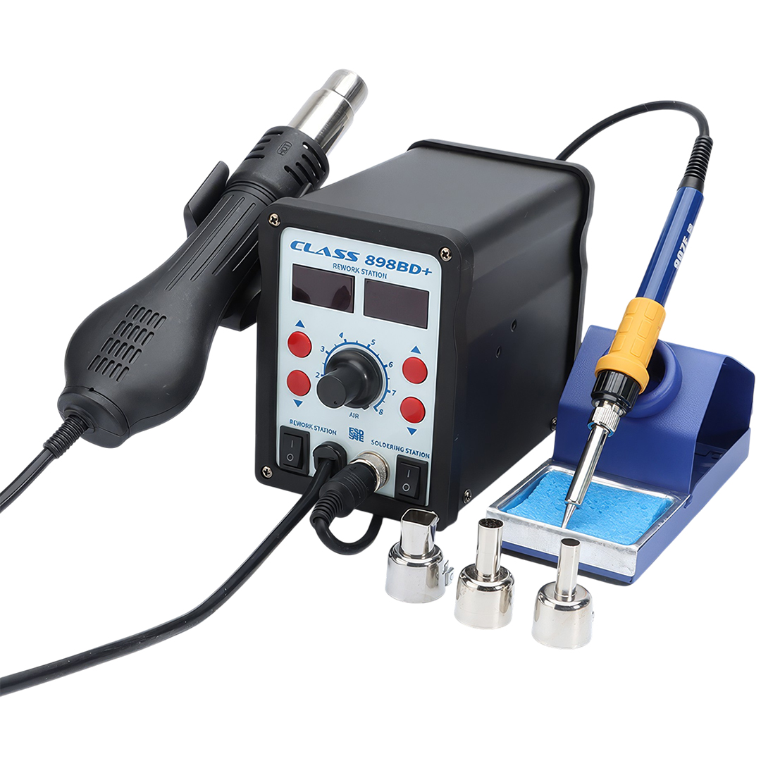 CLASS 898BD+ 70W ÇİFT EKRANLI DİJİTAL ÜFLEMELİ HAVYA İSTASYONU