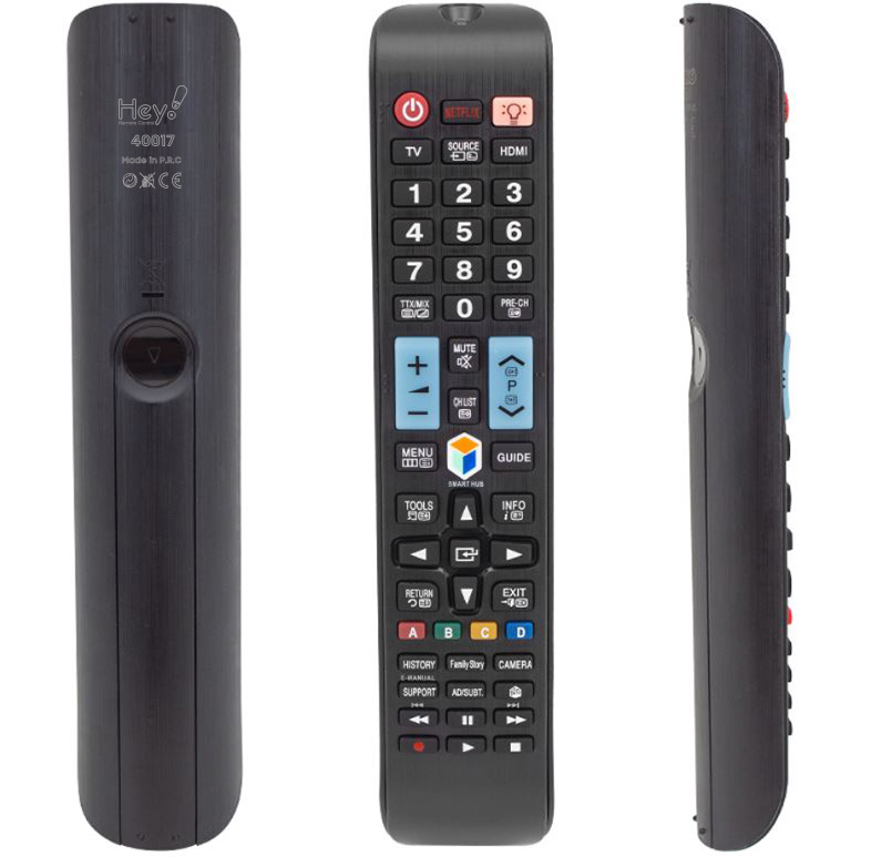 HEY KL RM-D1078+L SAMSUNG NETFLIX SOURCE TUŞLU LCD LED TV KUMANDA (70139=40017=6039)