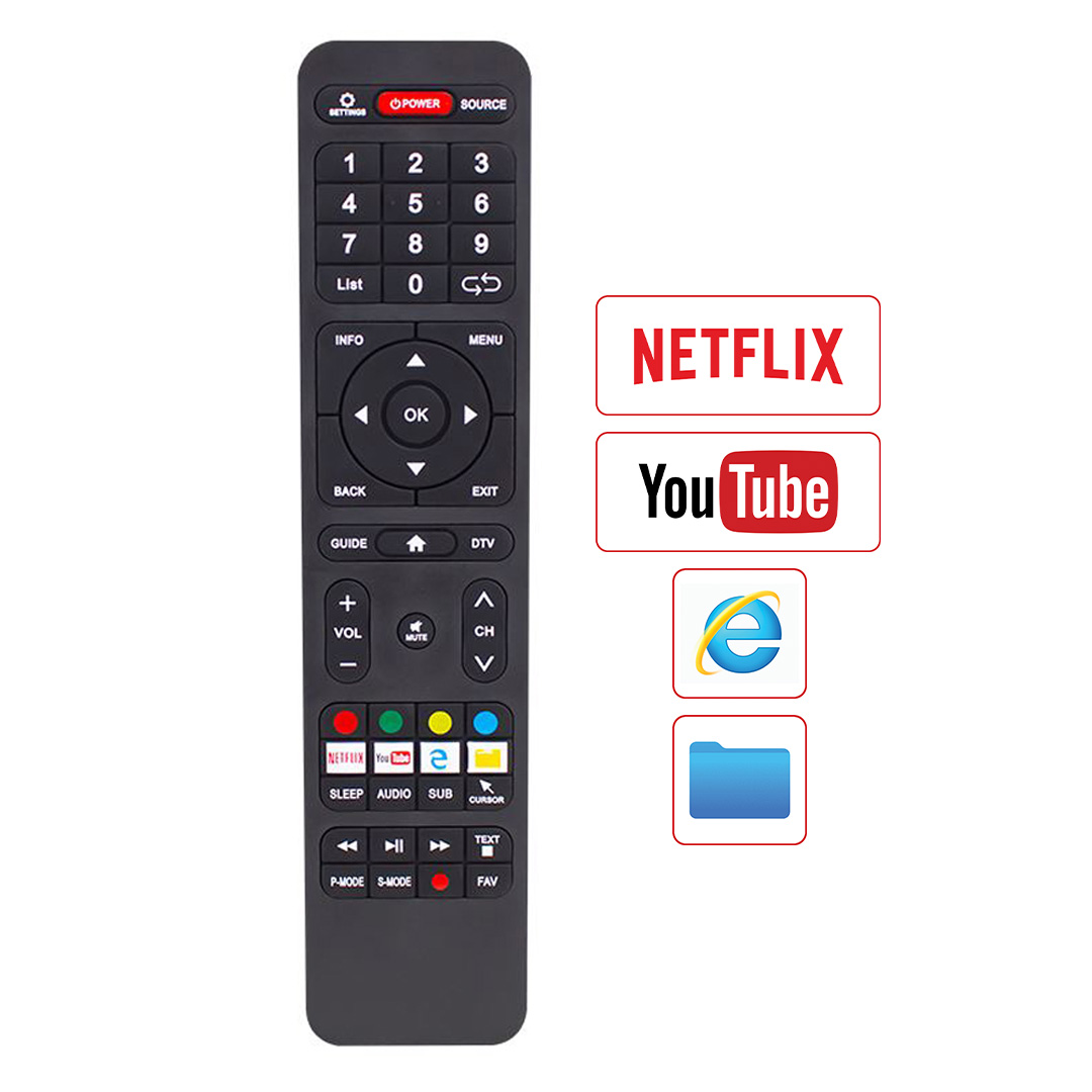 HEY KL STRONG * HELLO HL-3201 ANDROID SUB-CURSOR-NETFLIX-TUŞLU LCD LED TV KUMANDA (40025=12440)