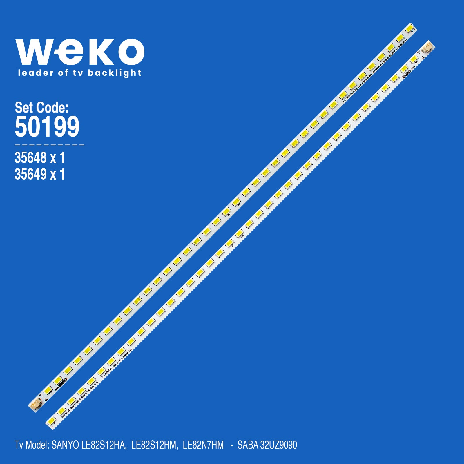 WKSET-5199 35648X1 35649X1 THC315002 V1 THC315002 V1  2 ADET LED BAR (38LED)