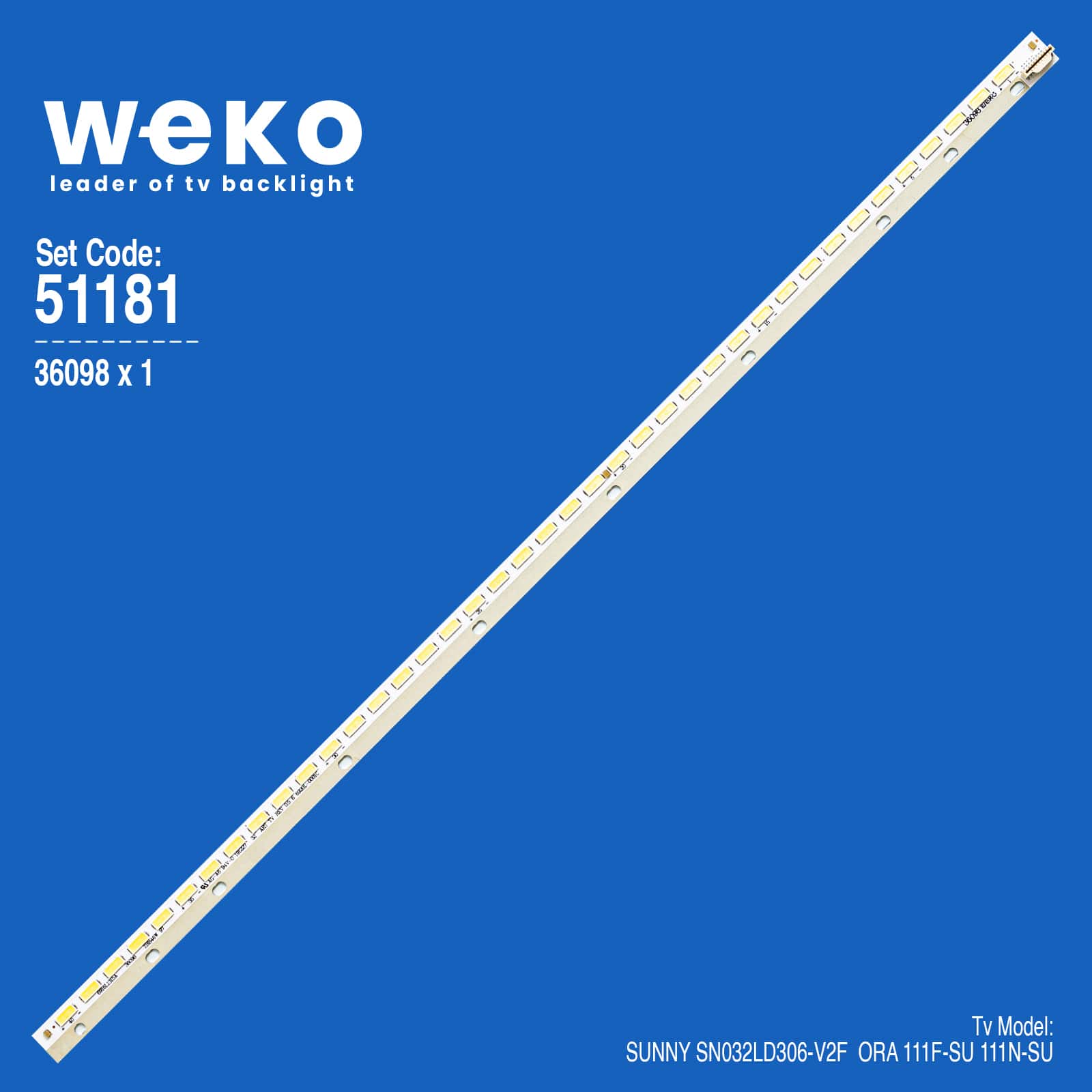 WKSET-6181 36098X1 32" V13 REV 0.9 6  1 ADET LED BAR (40LED)