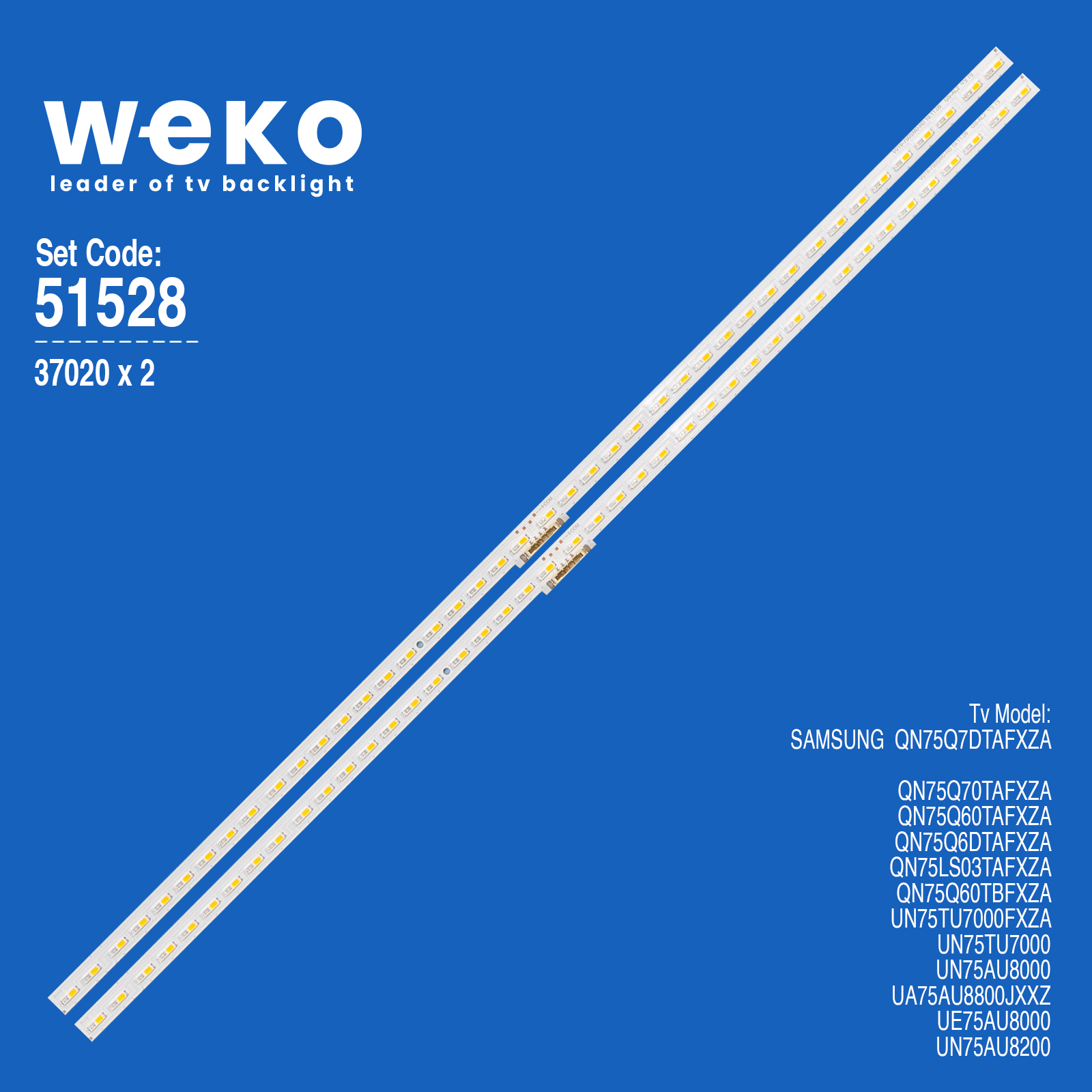 WKSET-6528 37020X2 V0T6-750SM0-R0 BN96-50386A  4 ADET LED BAR (42LED)