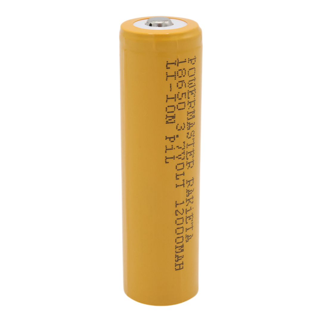 POWERMASTER PM-9599 RAKİETA 3.7 VOLT 1200MAH 18650 BAŞLIKLI ŞARJ EDİLEBİLİR PİL (TEKLİ)