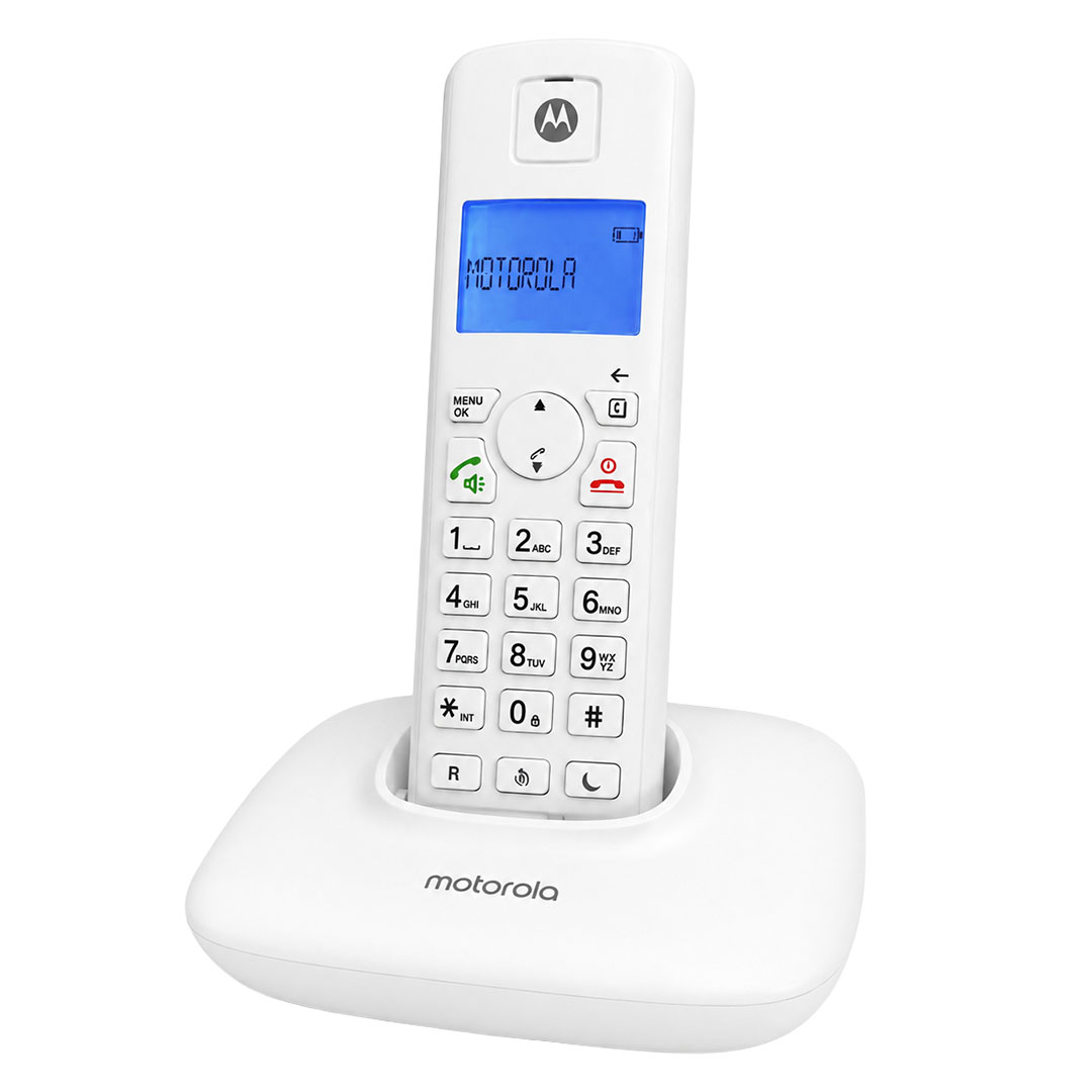 MOTOROLA T401+ DECT BEYAZ TELSİZ SABİT HAT KABLOSUZ TELEFON
