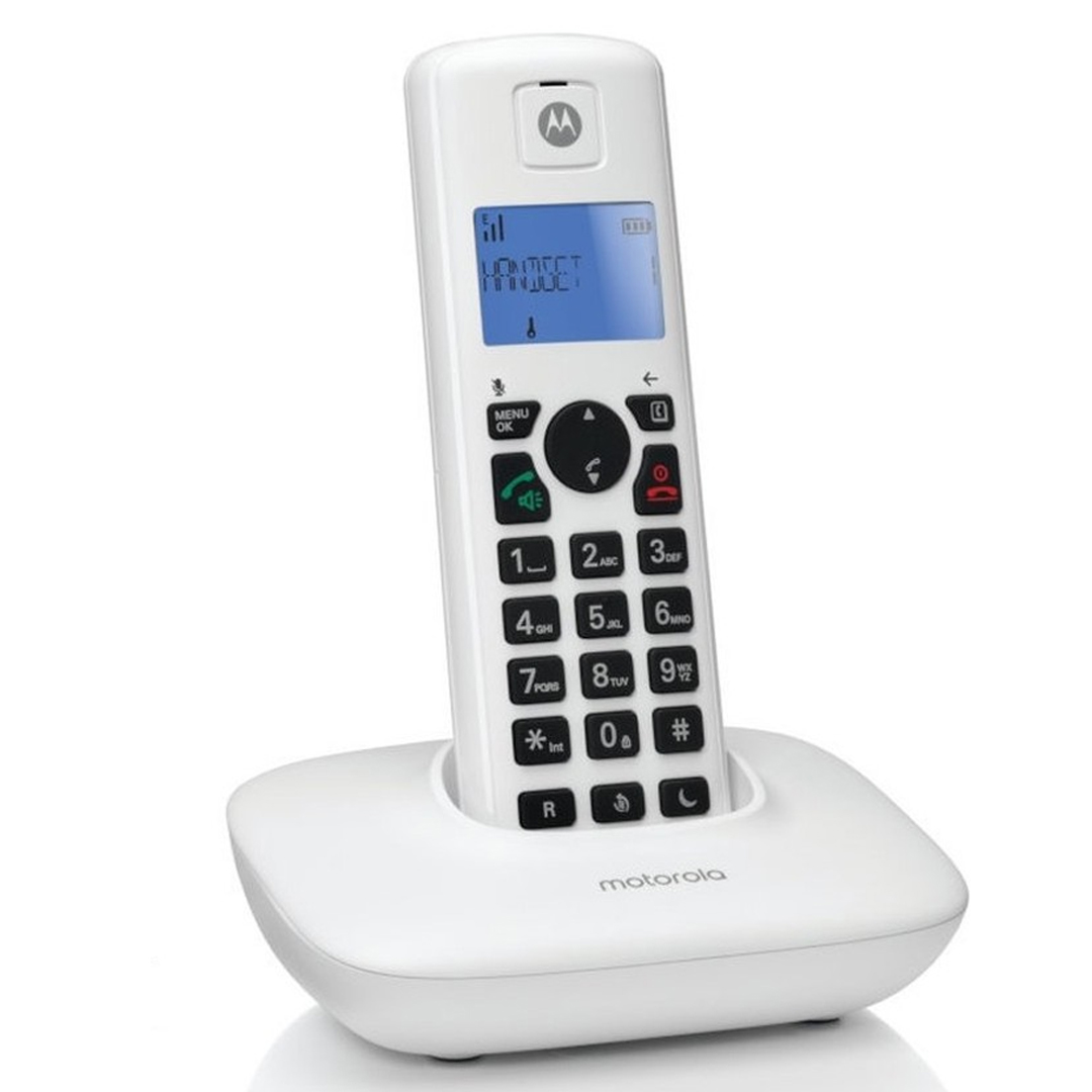 MOTOROLA T401+ DECT BEYAZ TELSİZ SABİT HAT TELEFON