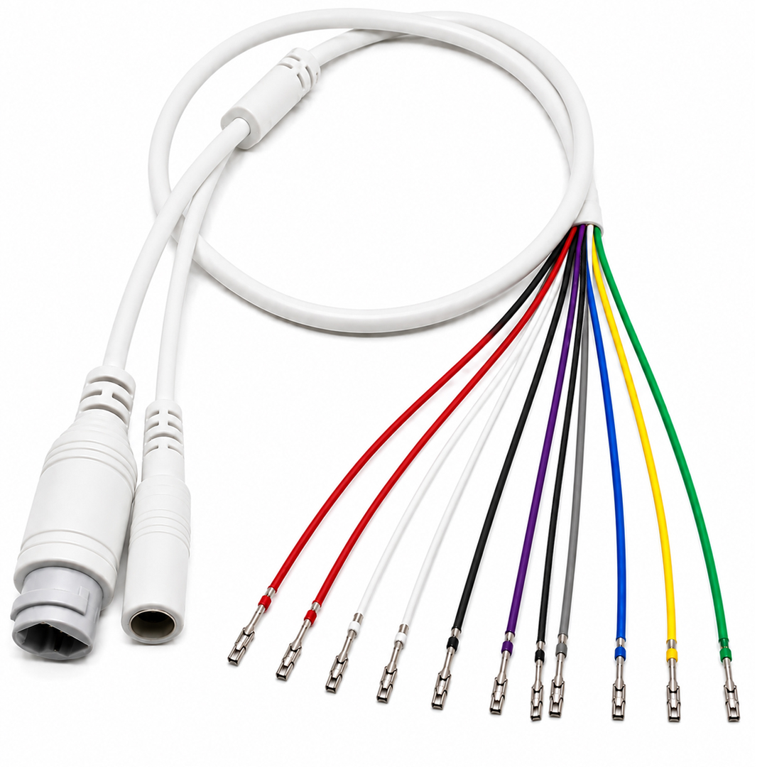 NOVACOM 9057 SOKETLİ 11 PİN CORE IP KAMERA MONTAJ BAĞLANTI KABLOSU 1,25-8Y / PH-2Y)
