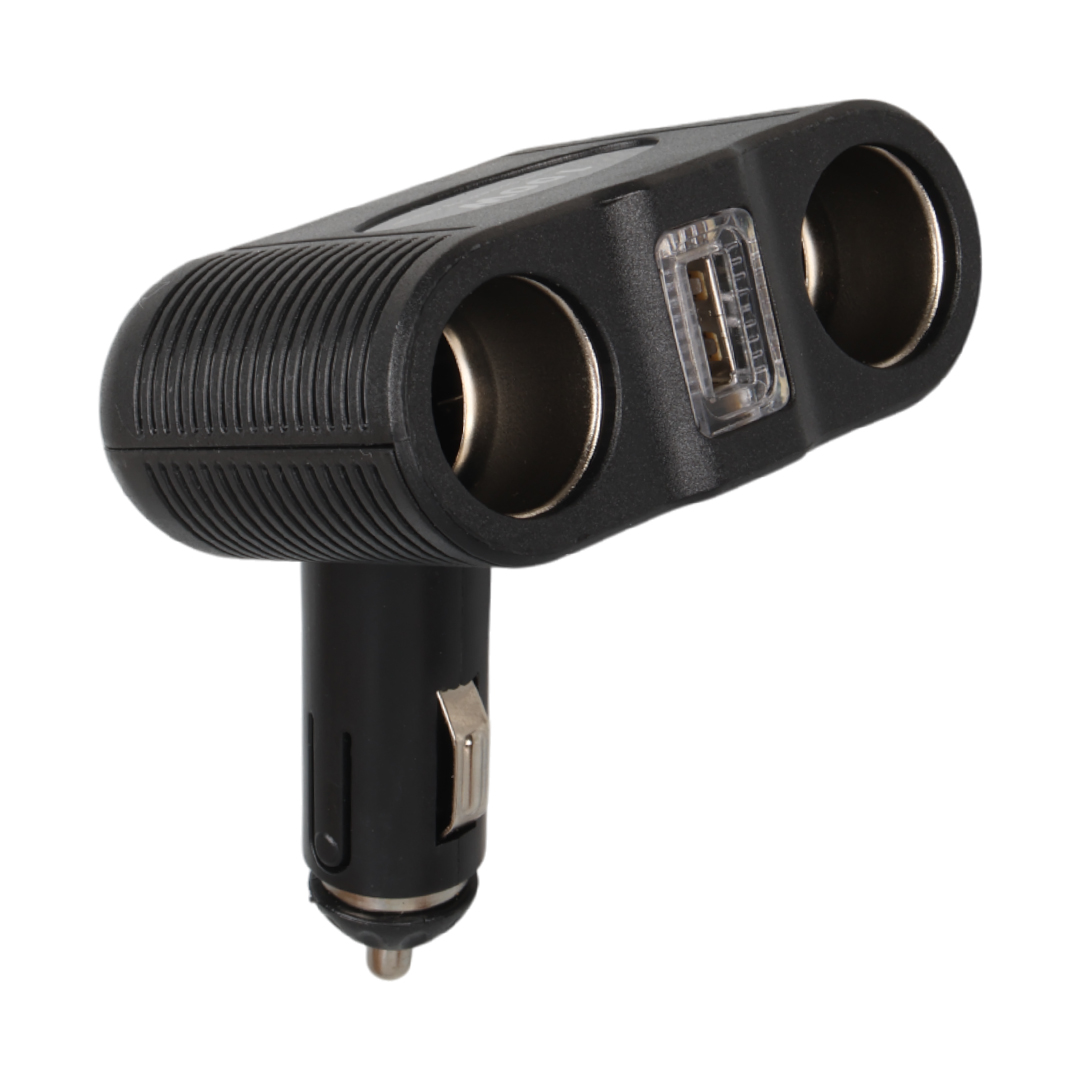 OLESSON 1646 12-24V TEK USB GİRİŞLİ 100W ÇİFTLİ ARAÇ ÇAKMAK ÇOKLAYICI