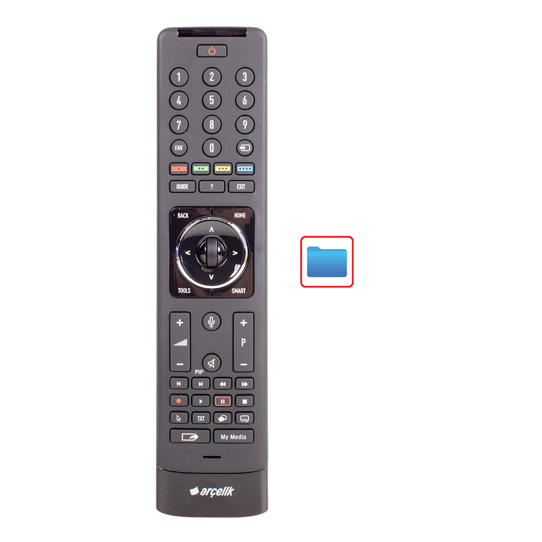 ORJINAL KL ARÇELİK-BEKO-GRUNDIG  XRA18700-AA HIGH-BT-GYRO-VOICE-48 ARÇELİK-PIP LCD SİHİRLİ METALİK KUMANDA  (1442=5848)