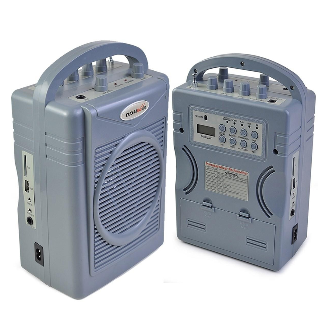 OSAWA OSW-8102EY 50W BT/USB/SD EL + YAKA MİK SEYYAR MEVLÜT ANFİ