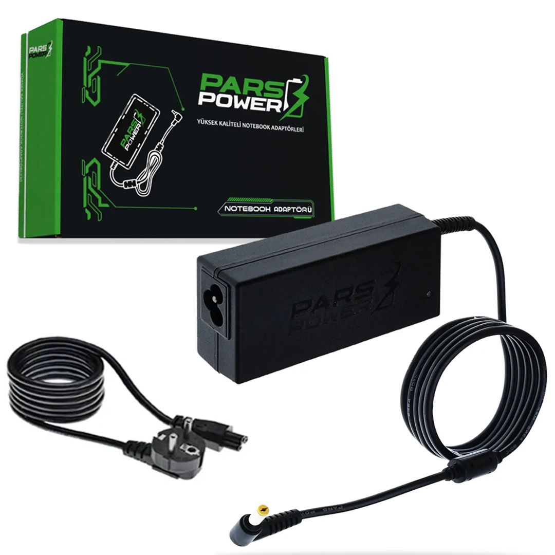 PARSPOWER PRS-003 PLASTİK KASA 19V 3.42A 65W (5.5*1.7MM) ACER STANDART NOTEBOOK ADAPTÖR