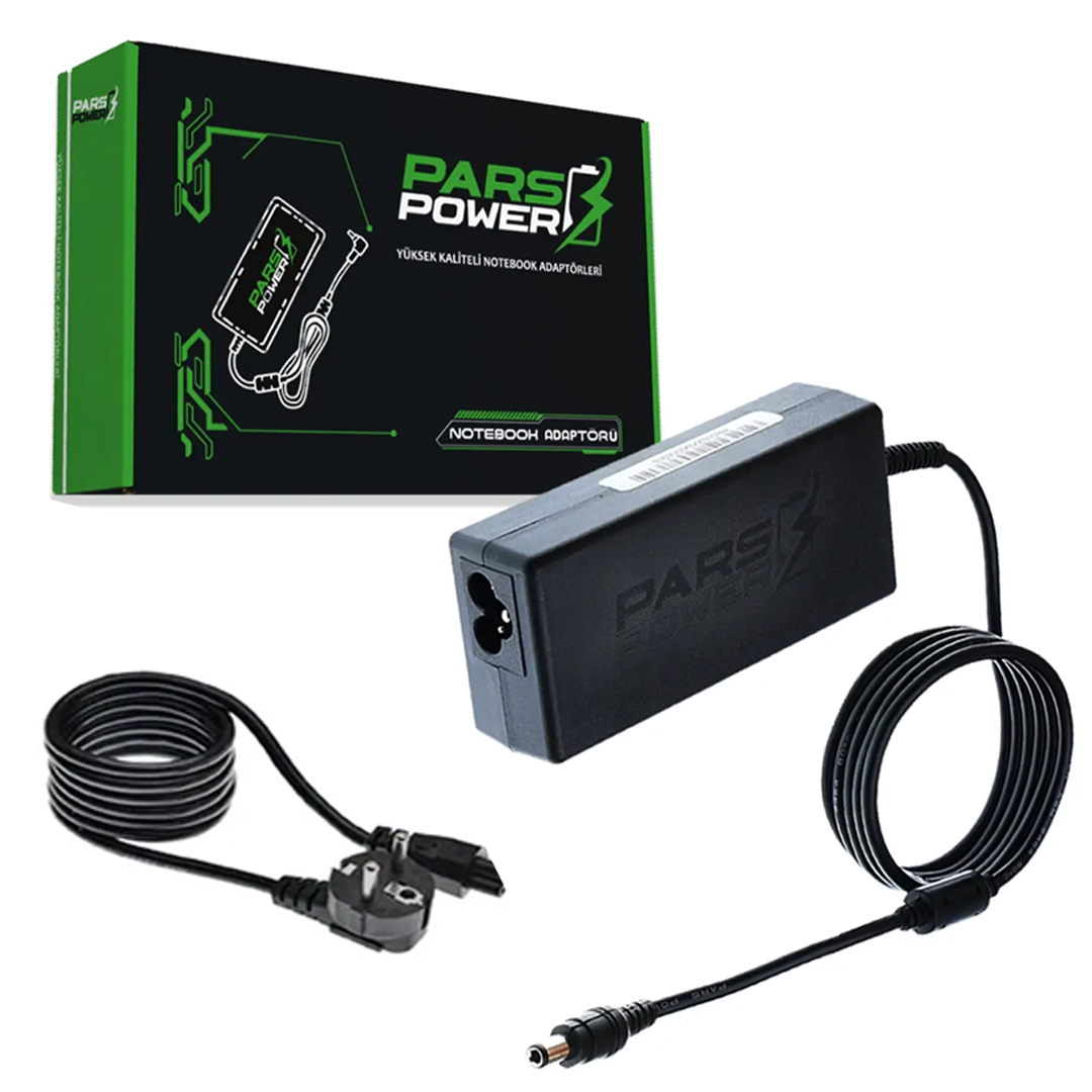 PARSPOWER PRS-060 PLASTİK KASA 19V 3.16A 60W (5.5*3.0MM) SAMSUNG STANDART NOTEBOOK ADAPTÖR