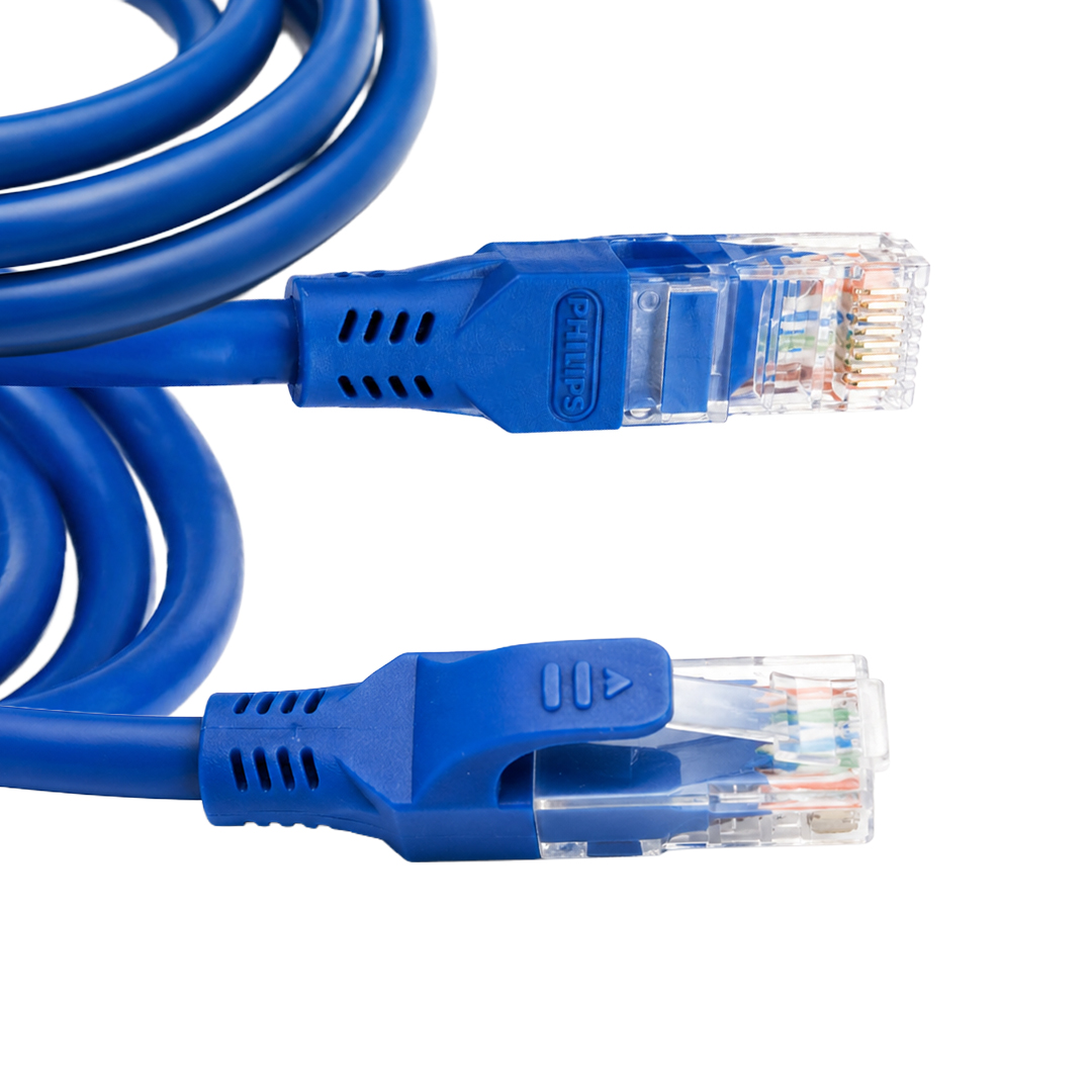PHİLİPS SWA1946/93 5 METRE MAVİ CAT6 ETHERNET LAN AĞ KABLOSU GİGABİT 1000MBPS