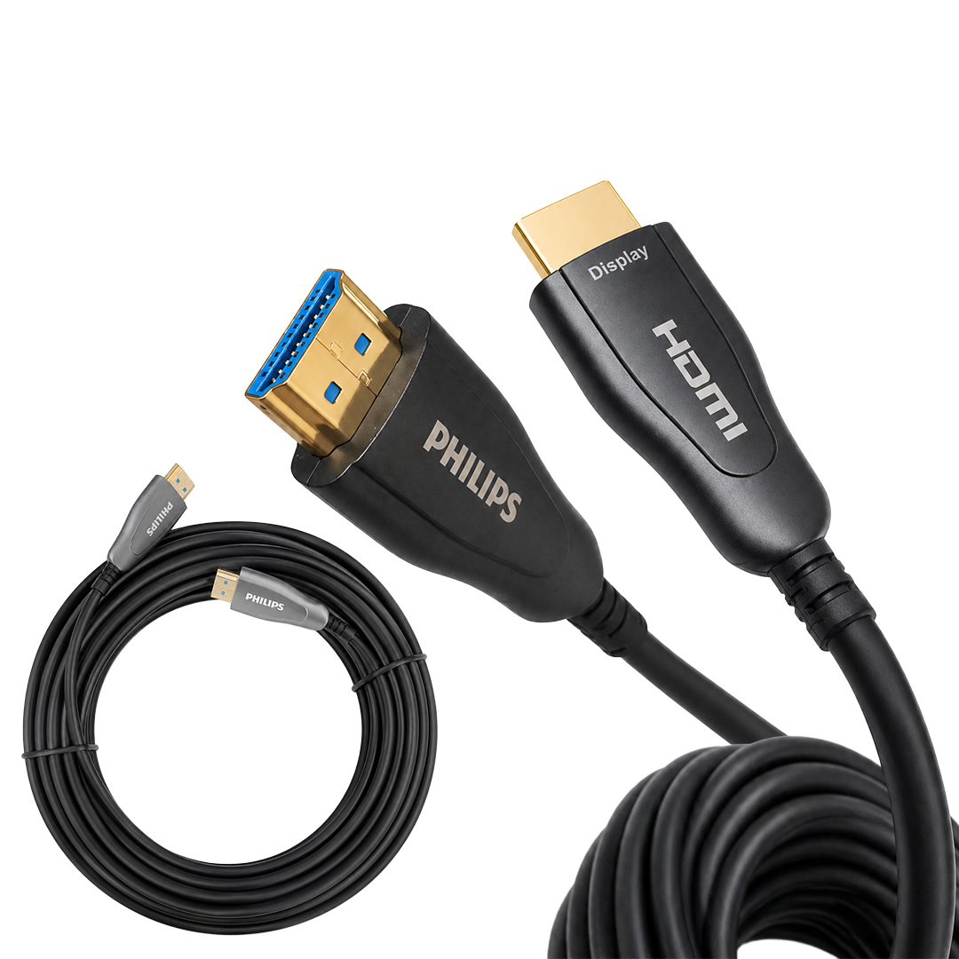 PHİLİPS SWR3019W/93 100 METRE 4K 60HZ AOC FİBER OPTİK HDMI KABLO ÇİNKO ALAŞIM GÖVDE