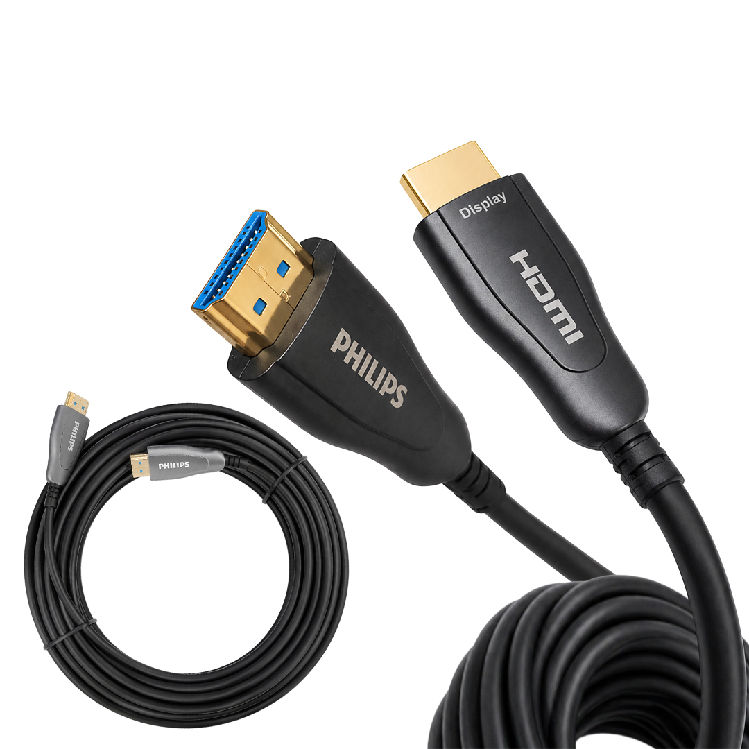 PHİLİPS SWR3019W/93 35 METRE 4K 60HZ AOC FİBER OPTİK HDMI KABLO ÇİNKO ALAŞIM GÖVDE