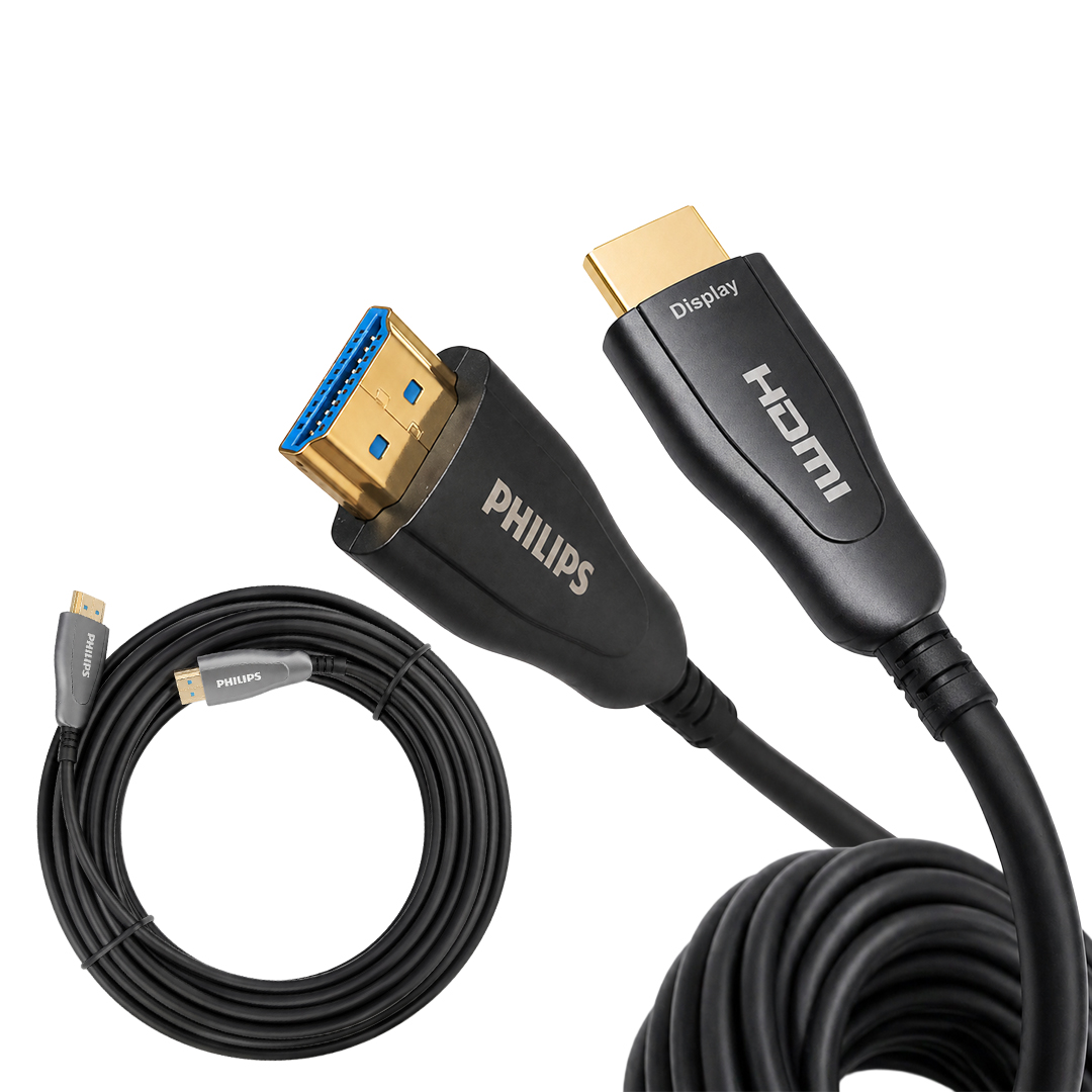 PHİLİPS SWR3019W/93 40 METRE 4K 60HZ AOC FİBER OPTİK HDMI KABLO ÇİNKO ALAŞIM GÖVDE