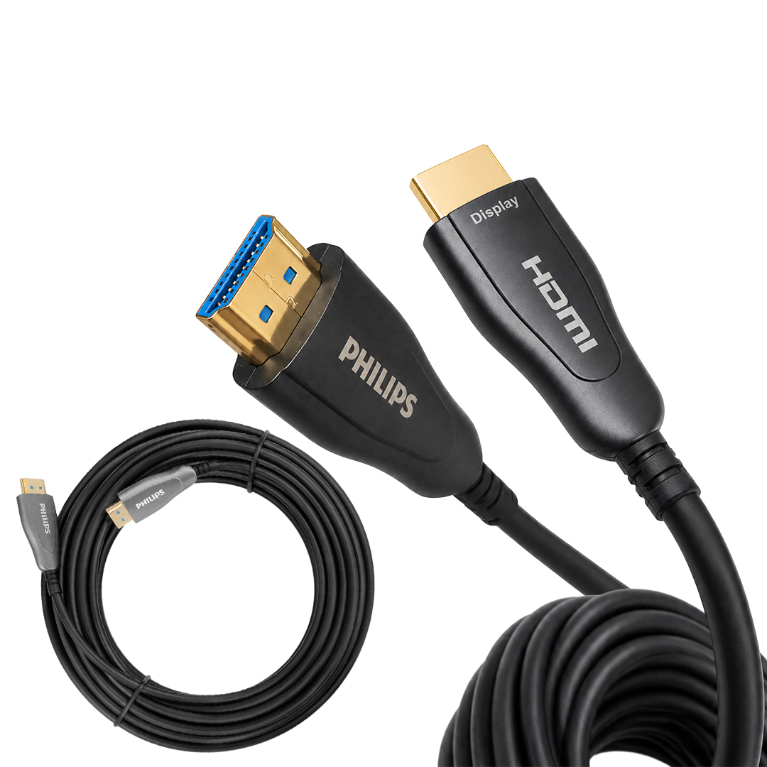 PHİLİPS SWR3019W/93 50 METRE 4K 60HZ AOC FİBER OPTİK HDMI KABLO ÇİNKO ALAŞIM GÖVDE