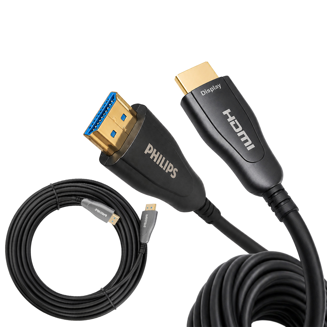 PHİLİPS SWR3019W/93 60 METRE 4K 60HZ AOC FİBER OPTİK HDMI KABLO ÇİNKO ALAŞIM GÖVDE
