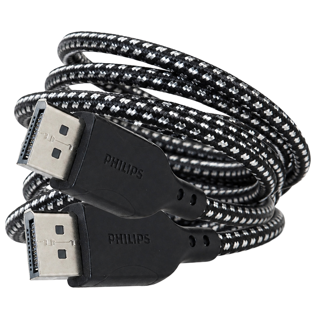 PHİLİPS SWR3139B/93 8K 60HZ DİSPLAYPORT 1.4 KABLO 2 METRE ÖRGÜLÜ ZIRHLI TASARIM