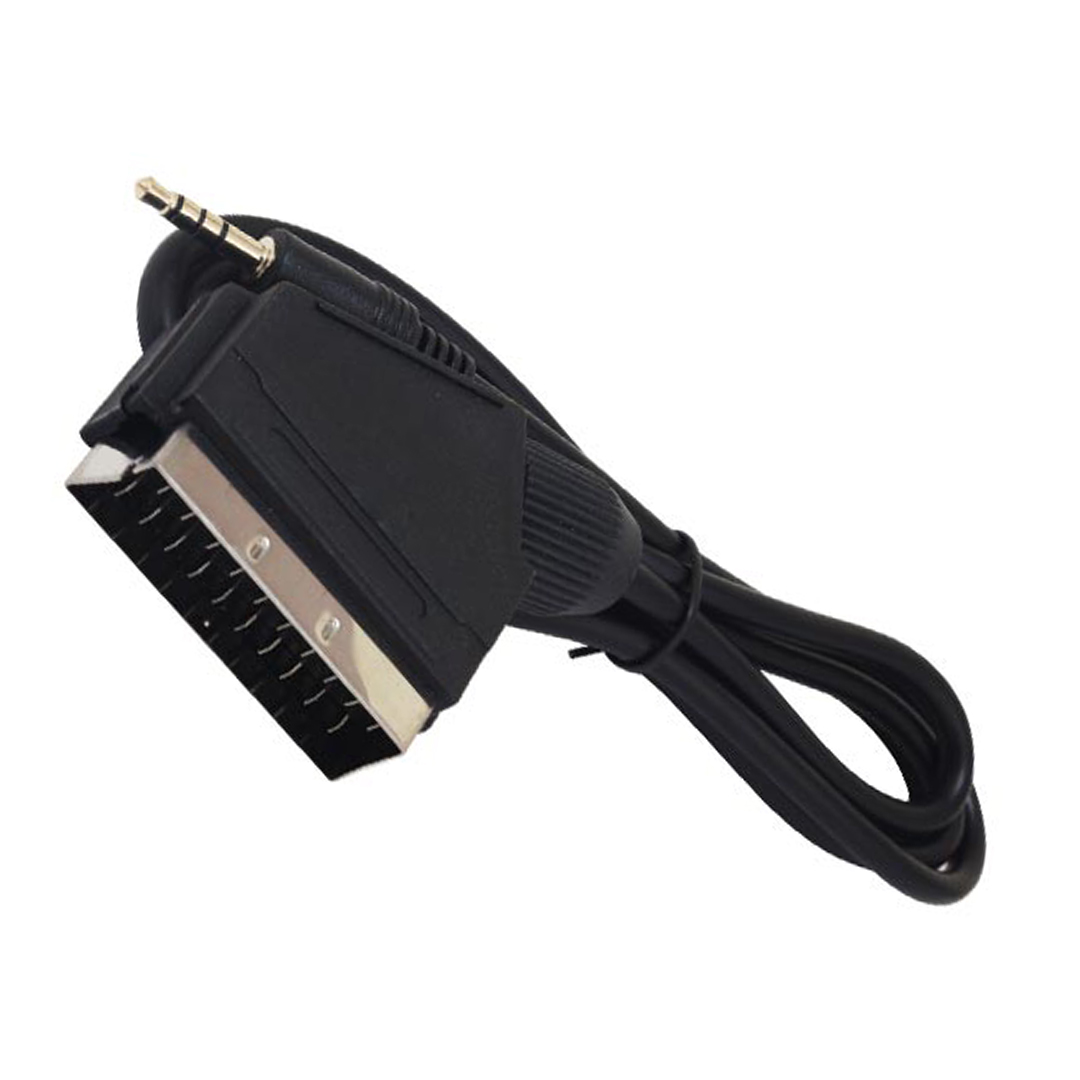 POWERMASTER 3.5 MM STEREO ERKEK/SCART KABLO 1.2 METRE SCART TO 3.5MM UZUN JACK UYDU ALICISI AV KABLO