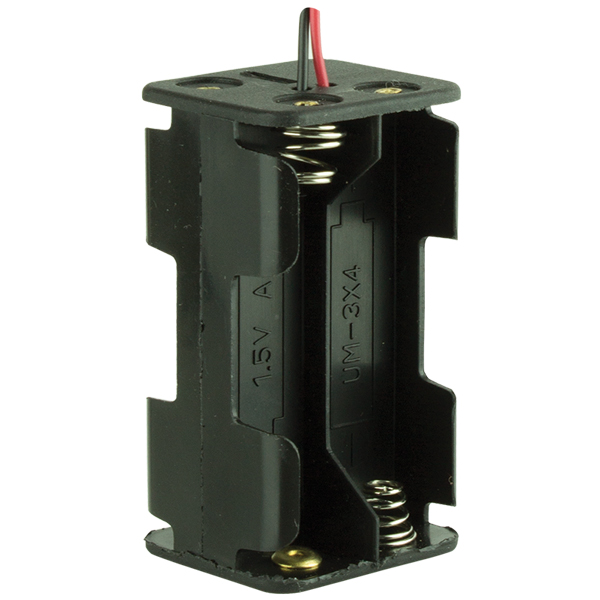 POWERMASTER 4'LÜ ÜSTÜSTE AA SIRT SIRTA PİL YUVASI (IC-234)