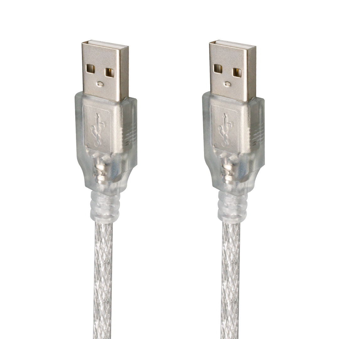 POWERMASTER 5 METRE 2.0V MAVİ ŞEFFAF USB ERKEK-ERKEK KABLO